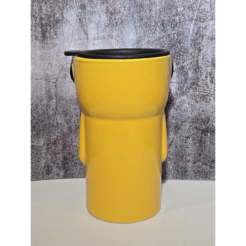 Dog Yellow Ceramic Tumbler With Lid 16 Oz. New In Box (102) - Picture 2 of 4